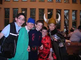 Kids at Ohr HaTorah Purim celebration
